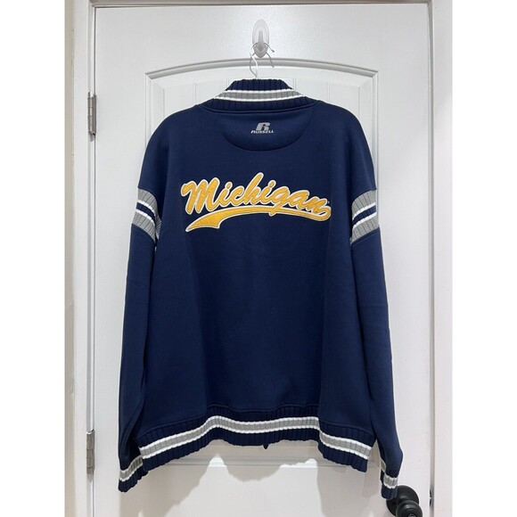 University of Michigan Wolverines Russell Team Issue Varsity Jacket Sz XL - Picture 2 of 8